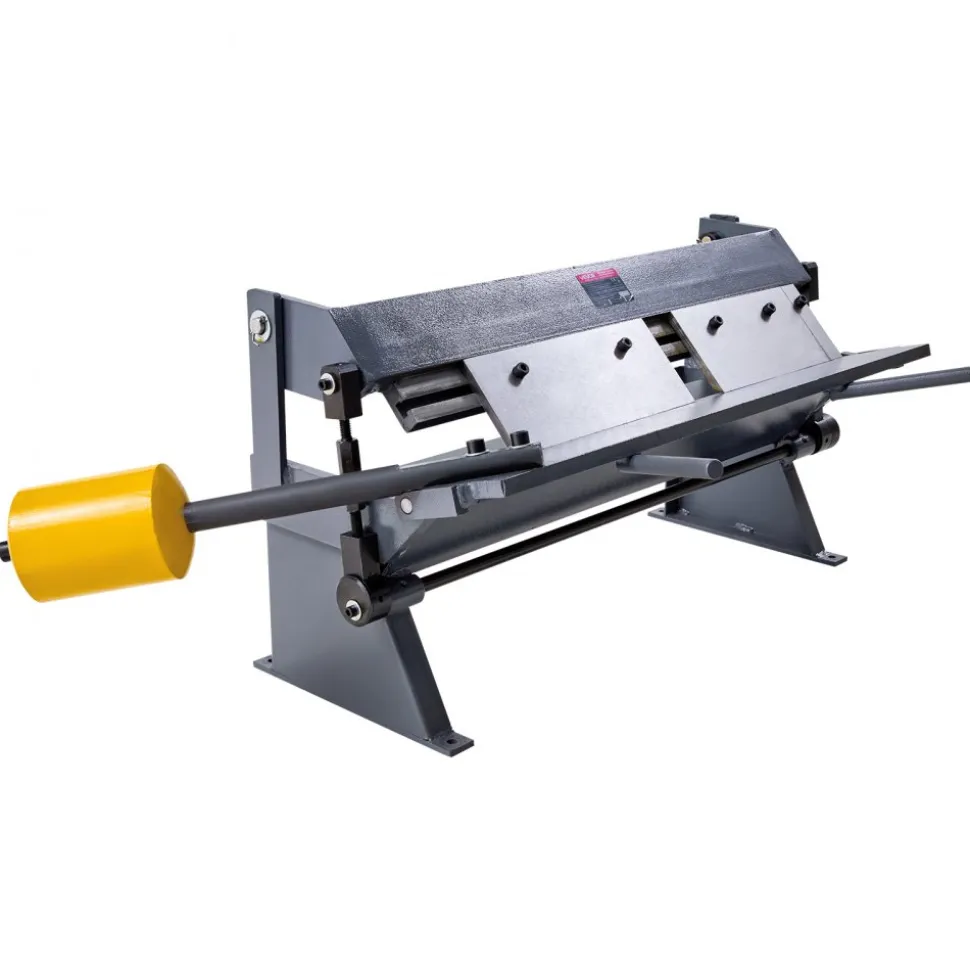 VEVOR Box and Pan Brake, 24 in Sheet Metal Bending Brake,16-Gauge Mild Steel Capacity, 0-135 Degree Adjustable, Metal Bender Machine with 5 Fingers, Heavy-Duty Aluminum Folder for Precise Bending