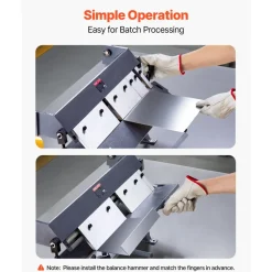 VEVOR Box and Pan Brake, 24 in Sheet Metal Bending Brake,16-Gauge Mild Steel Capacity, 0-135 Degree Adjustable, Metal Bender Machine with 5 Fingers, Heavy-Duty Aluminum Folder for Precise Bending