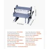 VEVOR Box and Pan Brake, 12 in Sheet Metal Bending Brake, 20-Gauge Mild Steel Capacity, 0-135 Degree Adjustable, Metal Bender Machine with 5 Fingers, Heavy-Duty Aluminum Folder for Precise Bending