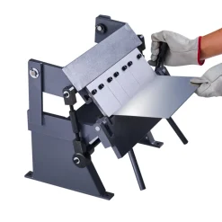 VEVOR Box and Pan Brake, 12 in Sheet Metal Bending Brake, 20-Gauge Mild Steel Capacity, 0-135 Degree Adjustable, Metal Bender Machine with 5 Fingers, Heavy-Duty Aluminum Folder for Precise Bending