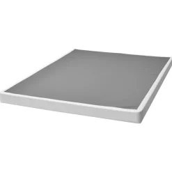 VEVOR Box Spring, Queen Size Bed Frame with Washable Fabric Cloth, Heavy Duty Metal Frame for Queen Bed, 4 in Mattress Foundation, 3500 lbs Max Weight Capacity, Easy Assembly, 79.1 L x 59.4 W x 4 H in