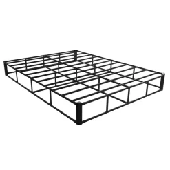 VEVOR Box Spring, Queen Size Bed Frame with Washable Fabric Cloth, Heavy Duty Metal Frame for Queen Bed, 5.1 in Mattress Foundation, 3500 lbs Max Weight Capacity, Easy Assembly, 79.1 x 59.6 x 5.1 in