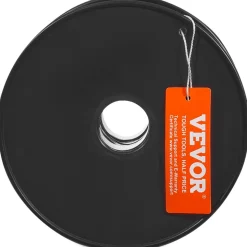 VEVOR Braided Nylon Cord, 3/16 inch by 250 feet, 32-Strand Design, 720 LBS Tensile Strength, Multi-Purpose Black Rope for Outdoor, Tree Work, Hiking, Swinging, and Rescue Operations