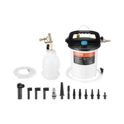 VEVOR Brake Bleeder Kit, 3L Brake Fluid Extractor with 1L Siphon Refilling Bottle & 13 Hose Connectors, Complete Brake Fluid Bleeder Kit with Extended Silicone Hose & Handle, Fit for Most Vehicles