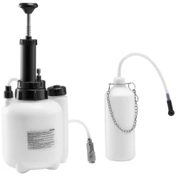 VEVOR Brake Bleeder Kit, 3L Manual Brake Fluid Bleeding Kit with 1L Waste Bottle & 5 Master Cylinder Adapters, One-Person Professional Brake Fluid Pressure Bleeder for Most Vehicles