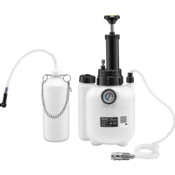 VEVOR Brake Bleeder Kit, 3L Manual Brake Fluid Bleeding Kit with 1L Waste Bottle & 4 Master Cylinder Adapters, One-Person Professional Brake Fluid Pressure Bleeder for Most Vehicles