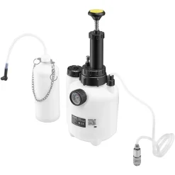 VEVOR Brake Bleeder Kit, 3L Manual Brake Fluid Bleeding Kit with 1L Waste Bottle & 4 Master Cylinder Adapters, One-Person Professional Brake Fluid Pressure Bleeder for Most Vehicles