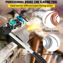 VEVOR Brake Line Flaring Tool, 45 Degree Single, Double, and Bubble Flares for 3/16