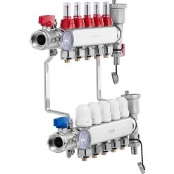 VEVOR 5-Branch Radiant Heat Manifold, 1/2
