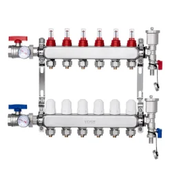 VEVOR 6-Branch Radiant Heat Manifold, 1/2
