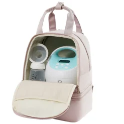 VEVOR Breast Pump Backpack, Breast Feeding Bag with Ice Pack, Fits for S1/S2, Pumping Accessories & Breastmilk Storage, Portable Pump Carrying Case for Work, Travel and Family Use, Black