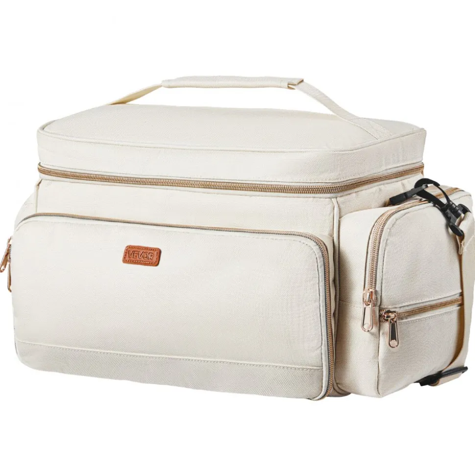 VEVOR Breast Pump Bag, Breast Feeding Bag with Ice Pack, Fits for S1/S2, Pumping Accessories & Breastmilk Storage, Portable Pump Carrying Case for Work, Travel and Family Use, Grey