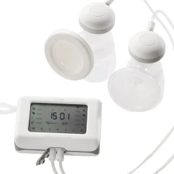 VEVOR Breast Pump, Single/Double Adjustable Electric Breast Pumps, 4 Modes & 9/15 Levels, Reciprocating Piston Pumps, 4000mAH Anti-Backflow Breastfeeding Pump with 300mmHg High Suction, 18/22mm Flange