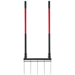 VEVOR Broad Fork, 5-Tine Pitchfork with Dual Fiberglass Handles, Heavy Duty Garden Fork , Ergonomic U-Shaped Design Broadfork Hand Tiller, Gardening Tool for Composting Transplanting Aeration