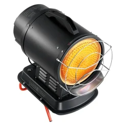 VEVOR 70000 BTU Radiant Kerosene Diesel Heater, Portable Industrial Space Heater with Adjustable Temp & Handle, Ideal for Jobsite/Garage/Warehouse/Workshop Construction Heating,Black