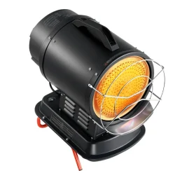 VEVOR 70000 BTU Radiant Kerosene Diesel Heater, Portable Industrial Space Heater with Adjustable Temp & Handle, Ideal for Jobsite/Garage/Warehouse/Workshop Construction Heating,Black