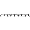 VEVOR Bucket Tooth Bar, 72'', Heavy Duty Tractor Bucket 9 Teeth Bar for Loader Tractor Skidsteer, 4560 lbs Load-Bearing Capacity Bolt On Design, for Efficient Soil Excavation and Bucket Protection