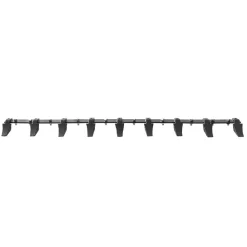 VEVOR Bucket Tooth Bar, 72'', Heavy Duty Tractor Bucket 9 Teeth Bar for Loader Tractor Skidsteer, 4560 lbs Load-Bearing Capacity Bolt On Design, for Efficient Soil Excavation and Bucket Protection