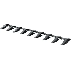 VEVOR Bucket Tooth Bar, 72'', Heavy Duty Tractor Bucket 9 Teeth Bar for Loader Tractor Skidsteer, 4560 lbs Load-Bearing Capacity Bolt On Design, for Efficient Soil Excavation and Bucket Protection