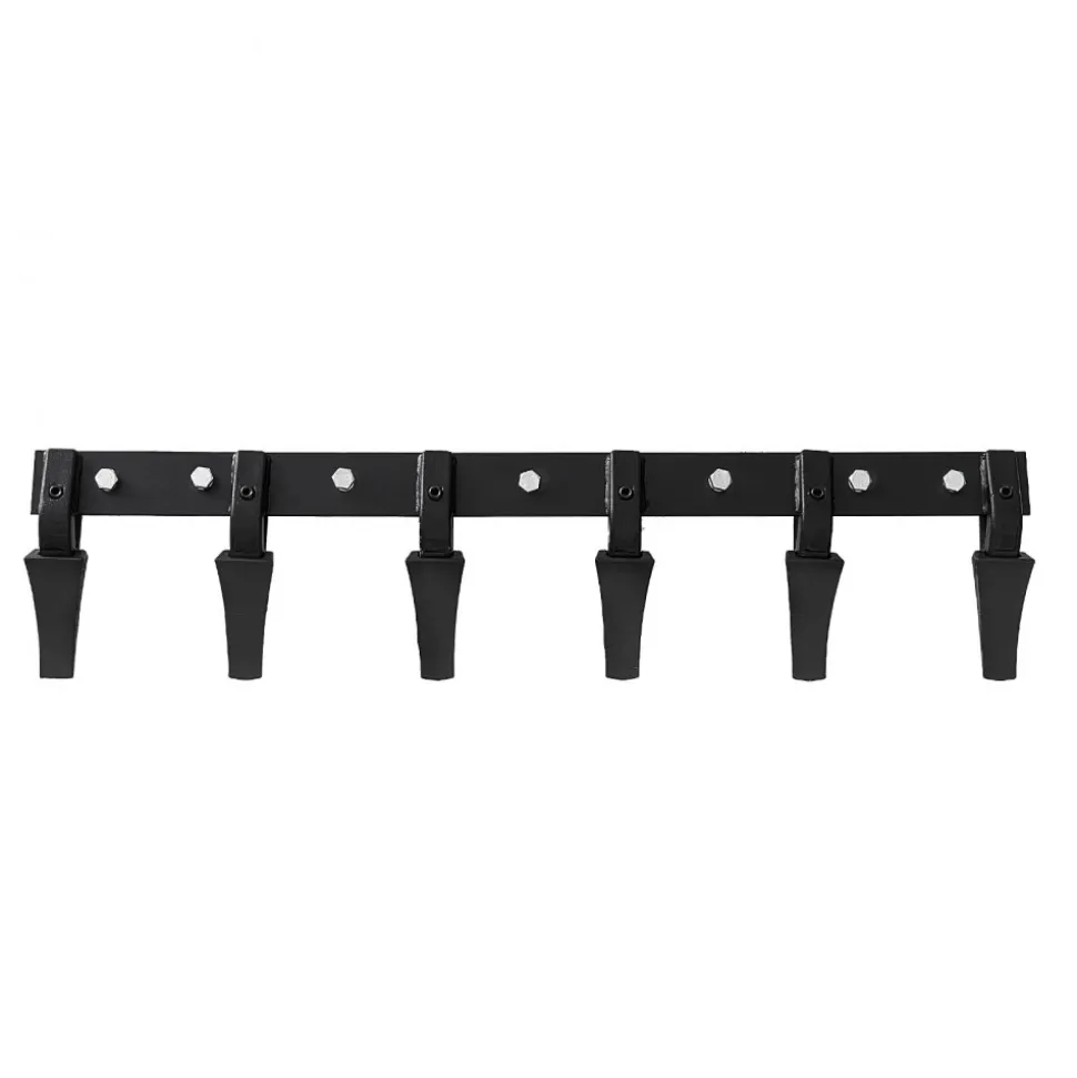 VEVOR Bucket Tooth Bar, 48'', Heavy Duty Tractor Bucket 6 Teeth Bar for Loader Tractor Skidsteer, 4560 lbs Load-Bearing Capacity Bolt On Design, for Efficient Soil Excavation and Bucket Protection
