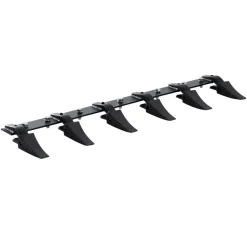 VEVOR Bucket Tooth Bar, 48'', Heavy Duty Tractor Bucket 6 Teeth Bar for Loader Tractor Skidsteer, 4560 lbs Load-Bearing Capacity Bolt On Design, for Efficient Soil Excavation and Bucket Protection