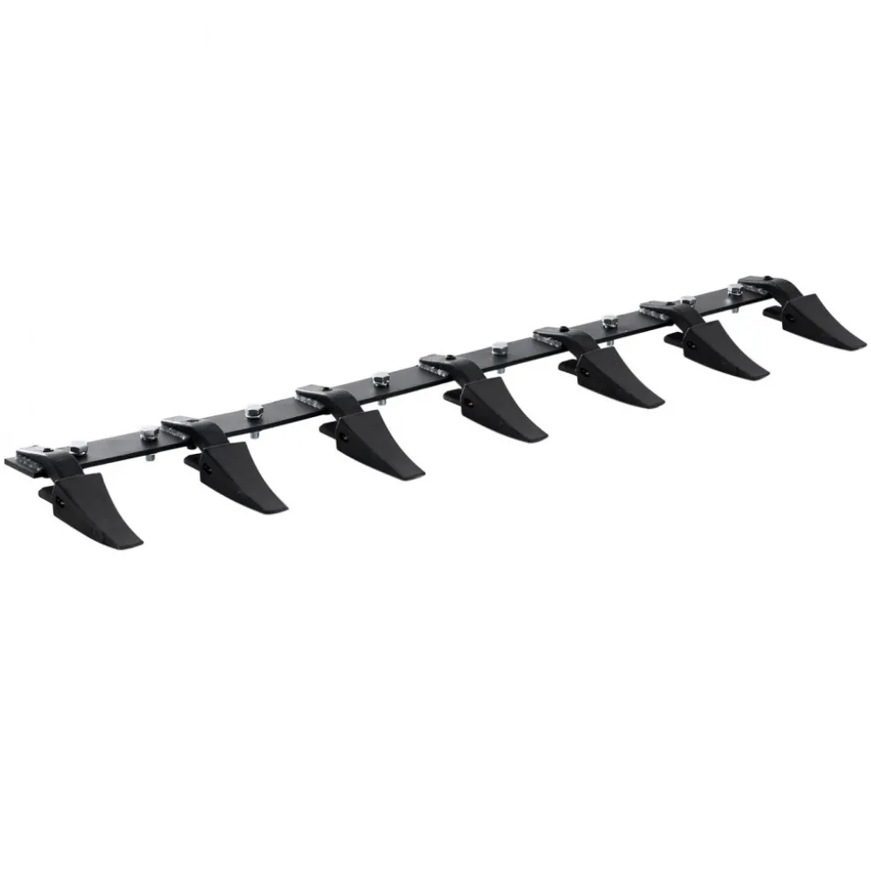 VEVOR Bucket Tooth Bar, 60'', Heavy Duty Tractor Bucket 7 Teeth Bar for Loader Tractor Skidsteer, 4560 lbs Load-Bearing Capacity Bolt On Design, for Efficient Soil Excavation and Bucket Protection