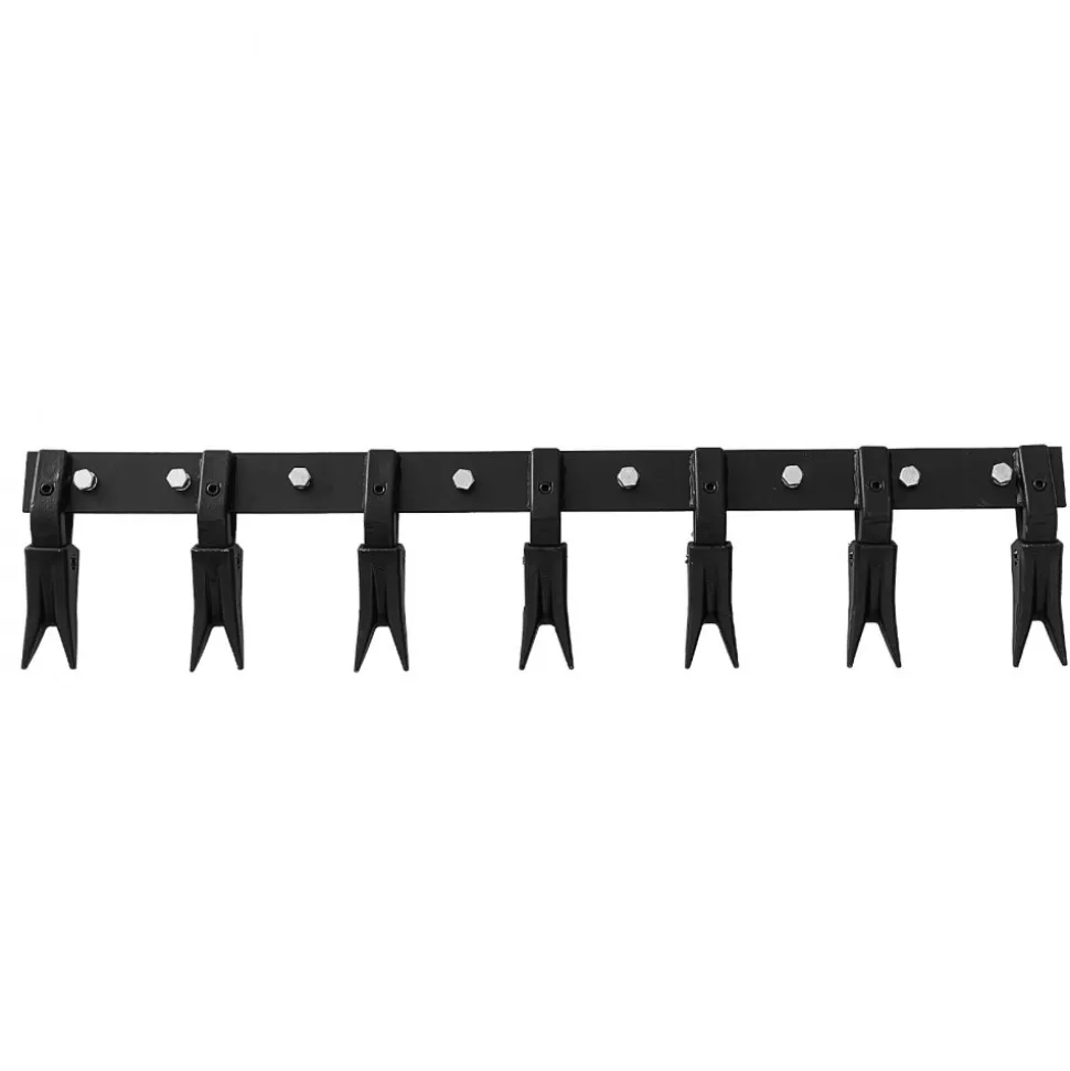 VEVOR Bucket Tooth Bar, 53'', Heavy Duty Tractor Bucket Teeth Bar for Sub-Compact Tractor Loader, 4560 lbs Load-Bearing Capacity, Fits Bucket Cutting Edges Sized 1/2" or Less with No Drilling Required