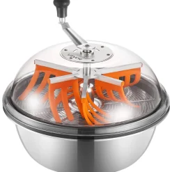 VEVOR Bud Leaf Bowl Trimmer, 19 in Manual Bud Trimmer, with Sharp Stainless Steel Blades, Visual Cutting, Wet & Dry Hydroponic Cutting Machine, Twisted Spin Cut for Plants Leaves Buds Flowers