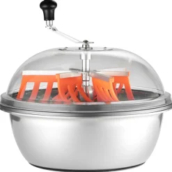 VEVOR Bud Leaf Bowl Trimmer, 19 in Manual Bud Trimmer, with Sharp Stainless Steel Blades, Visual Cutting, Wet & Dry Hydroponic Cutting Machine, Twisted Spin Cut for Plants Leaves Buds Flowers
