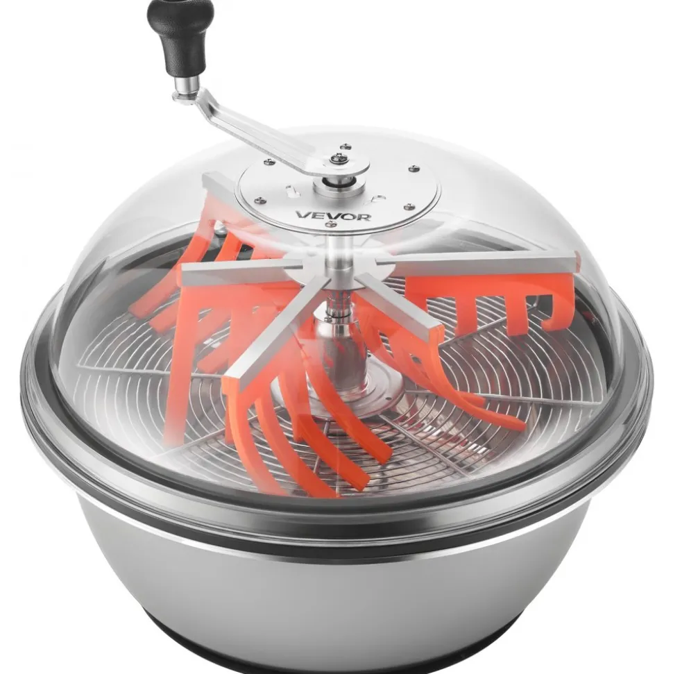 VEVOR Bud Leaf Bowl Trimmer, 19 in Manual Bud Trimmer, with Sharp Stainless Steel Blades, Visual Cutting, Wet & Dry Hydroponic Cutting Machine, Twisted Spin Cut for Plants Leaves Buds Flowers