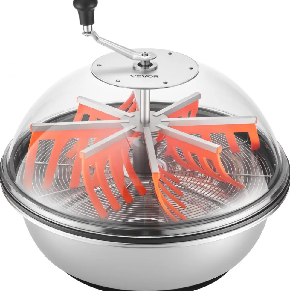 VEVOR Bud Leaf Bowl Trimmer, 24 in Manual Bud Trimmer, with Sharp Stainless Steel Blades, Visual Cutting, Wet & Dry Hydroponic Cutting Machine, Twisted Spin Cut for Plants Leaves Buds Flowers