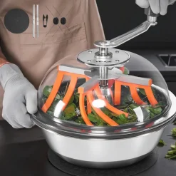 VEVOR Bud Leaf Bowl Trimmer, 13 in Manual Bud Trimmer, with Sharp Stainless Steel Blades, Visual Cutting, Wet & Dry Hydroponic Cutting Machine, Twisted Spin Cut for Plants Leaves Buds Flowers