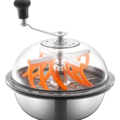 VEVOR Bud Leaf Bowl Trimmer, 13 in Manual Bud Trimmer, with Sharp Stainless Steel Blades, Visual Cutting, Wet & Dry Hydroponic Cutting Machine, Twisted Spin Cut for Plants Leaves Buds Flowers
