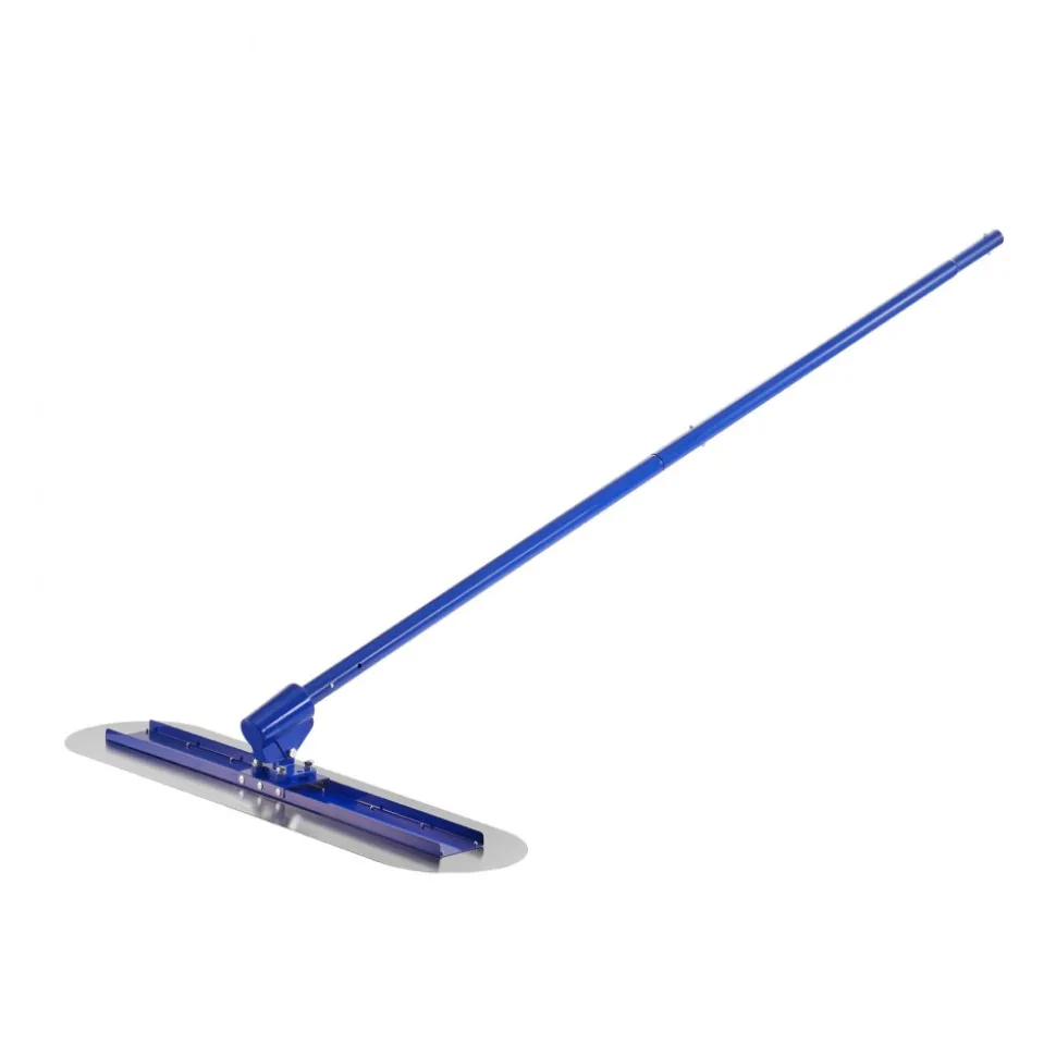VEVOR Bull Float Magnesium Concrete Float, 47.24 x 11.8 Inch Round End Concrete Float Tool with 4 Aluminum Alloy Replaceable Handles, Cement Finishing Float for Various Industrial Applications