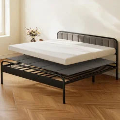 VEVOR Bunkie Board, Cal King Size 72.4 x 83.8 in, Foldable Bed Board Under Mattress with Hook-and-Loop Straps, PP Core with 600D Oxford Fabric, Anti-Sag for Metal Frames, Bunk Beds, and Sleeper Sofas