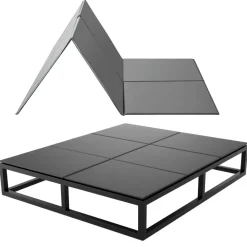 VEVOR Bunkie Board, Full Size 75.6 x 54.3 in, Foldable Bed Board Under Mattress with Hook-and-Loop Straps, PP Core with 600D Oxford Fabric, Anti-Sag for Metal Frames, Bunk Beds, and Sleeper Sofas
