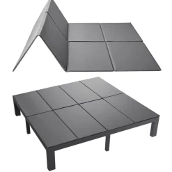 VEVOR Bunkie Board, King Size 80.3 x 75.9 in, Foldable Bed Board Under Mattress with Hook-and-Loop Straps, PP Core with 600D Oxford Fabric, Anti-Sag for Metal Frames, Bunk Beds, and Sleeper Sofas