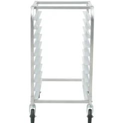 VEVOR Bun Pan Rack, 10-Tier Commercial Bakery Racks with Brake Wheels, Aluminum Racking Trolley Storage for Half & Full Sheet, Speed Rack For Kitchen Home, Bread Baking Equipment, 26