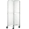 VEVOR Bun Pan Rack, 20-Tier Commercial Bakery Racks with Brake Wheels, Aluminum Racking Trolley Storage for Half & Full Sheet, Speed Rack For Kitchen Home, Bread Baking Equipment, 26"L x 20.4"W x 70"H
