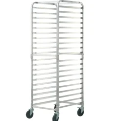 VEVOR Bun Pan Rack, 20-Tier Commercial Bakery Racks with Brake Wheels, Aluminum Racking Trolley Storage for Half & Full Sheet, Speed Rack For Kitchen Home, Bread Baking Equipment, 26"L x 20.4"W x 70"H