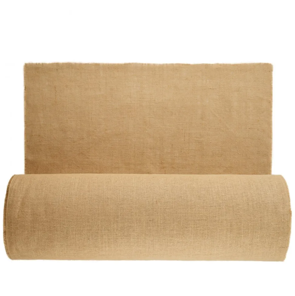 VEVOR Burlap Fabric Roll, 40” x 300 ft & 45 x 45 High Density Wide Natural Burlap Fabric Rolls, Jute Fabric Burlap Tree Wrap Roll, for Decor, Crafts, Wedding, Gardening, Plant & Tree Winter Covering
