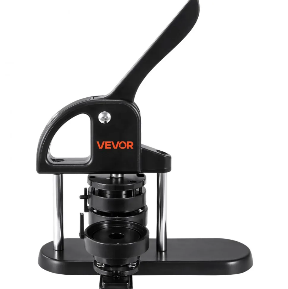VEVOR Button Maker, 1/1.25/2.28 inch(25/32/58mm) 3-IN-1 Pin Maker, with 300pcs Button Parts, Button Maker Machine with Panda Magic Book, Ergonomic Arc Handle Punch Press Kit, For Children DIY Gifts
