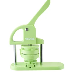 VEVOR Button Maker Machine, 2.95 in, Plastic Pin Maker with 100pcs Button Parts, Circle Cutter and Magic Book, Reinforced Ergonomic Handle, for DIY Badges, Personalized Pins and Key Chains, Green