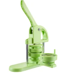 VEVOR Button Maker Machine, 2.95 in, Plastic Pin Maker with 100pcs Button Parts, Circle Cutter and Magic Book, Reinforced Ergonomic Handle, for DIY Badges, Personalized Pins and Key Chains, Green
