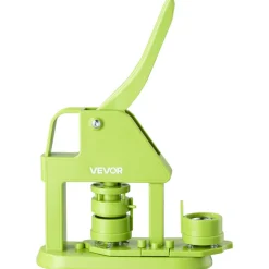 VEVOR Button Maker Machine, 1.26 in, Plastic Pin Maker with 500pcs Button Parts, Mr. Panda Magic Book, Circle Cutter and Hex Wrenches, Reinforced Ergonomic Handle, for DIY Badges, Personalized Pins
