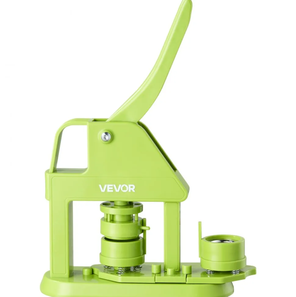VEVOR Button Maker Machine, 1.26 in, Plastic Pin Maker with 500pcs Button Parts, Mr. Panda Magic Book, Circle Cutter and Hex Wrenches, Reinforced Ergonomic Handle, for DIY Badges, Personalized Pins