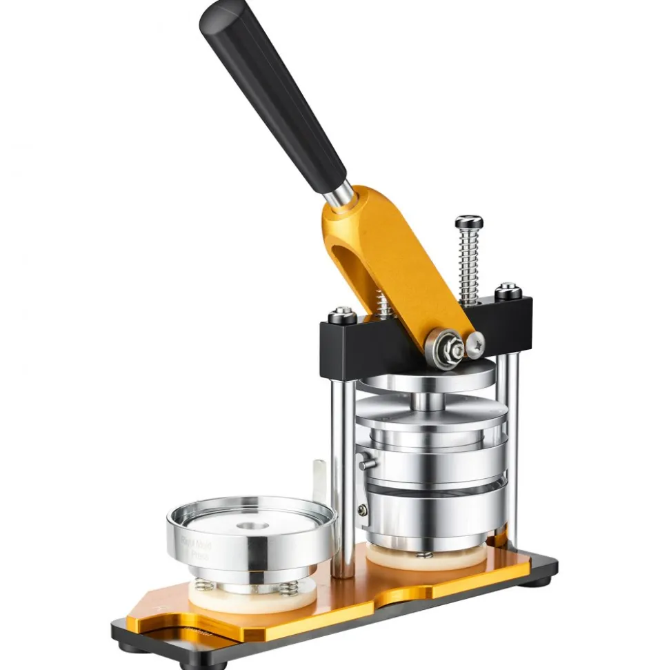 VEVOR Button Maker Machine, 75 mm (3 inch) Badge Punch Press Kit, Children DIY Gifts Pin Maker, Button Making Supplies with 500pcs Button Parts & Circle Cutter & Magic Book