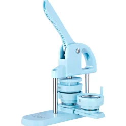 VEVOR Button Maker Machine 1"/1.25"/2.25"(25/32/58 mm) Pin Maker Blue, with 300pcs Button Parts, Circle Cutter and Magic Book, Ergonomic Handle, for DIY Badges, Pins, Fridge Magnets and Key Chains