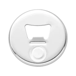 VEVOR Button Maker Supplies 50 Sets 2.95 in / 75 mm Magnet Button Parts, with Magnetic and Bottle Opener Backs, Metal Shells, Clear Mylar Films, and Blank Circle Papers, for Home DIY, Kitchen Decor