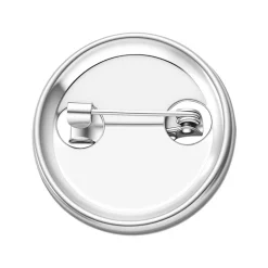 VEVOR Button Maker Supplies 200 Sets 0.98 in / 25 mm Pin Back Button Parts, with Metal Backs, Metal Shells, Clear Mylar Films, and Blank Circle Papers, for Home DIY, School Events, and Custom Studio